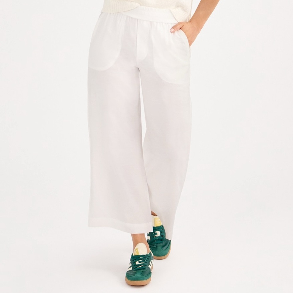 CAbi White Wide Leg Pants